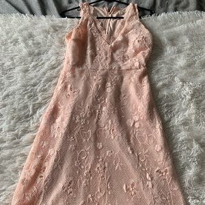 Blush lace dress